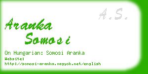 aranka somosi business card